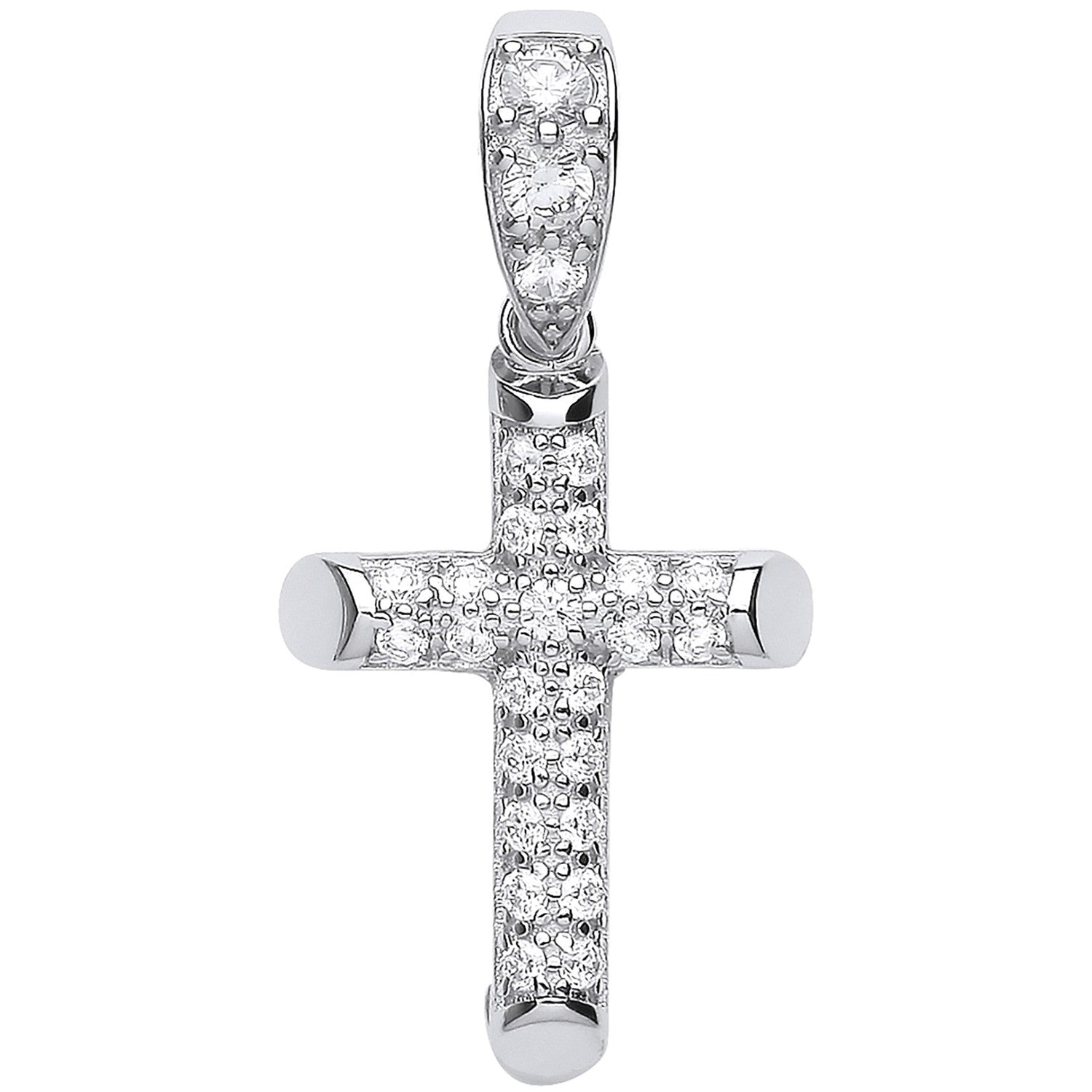 Sterling Silver Cubic Zirconia Cross