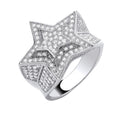 Sterling Silver 3D Star Ring