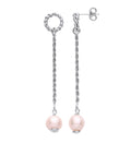 Sterling Silver with Pearl Drop Earrings