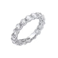 Sterling Silver Full Eternity Cubic Zirconia Ring