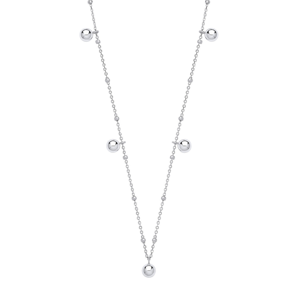 Sterling Silver Ball Necklace