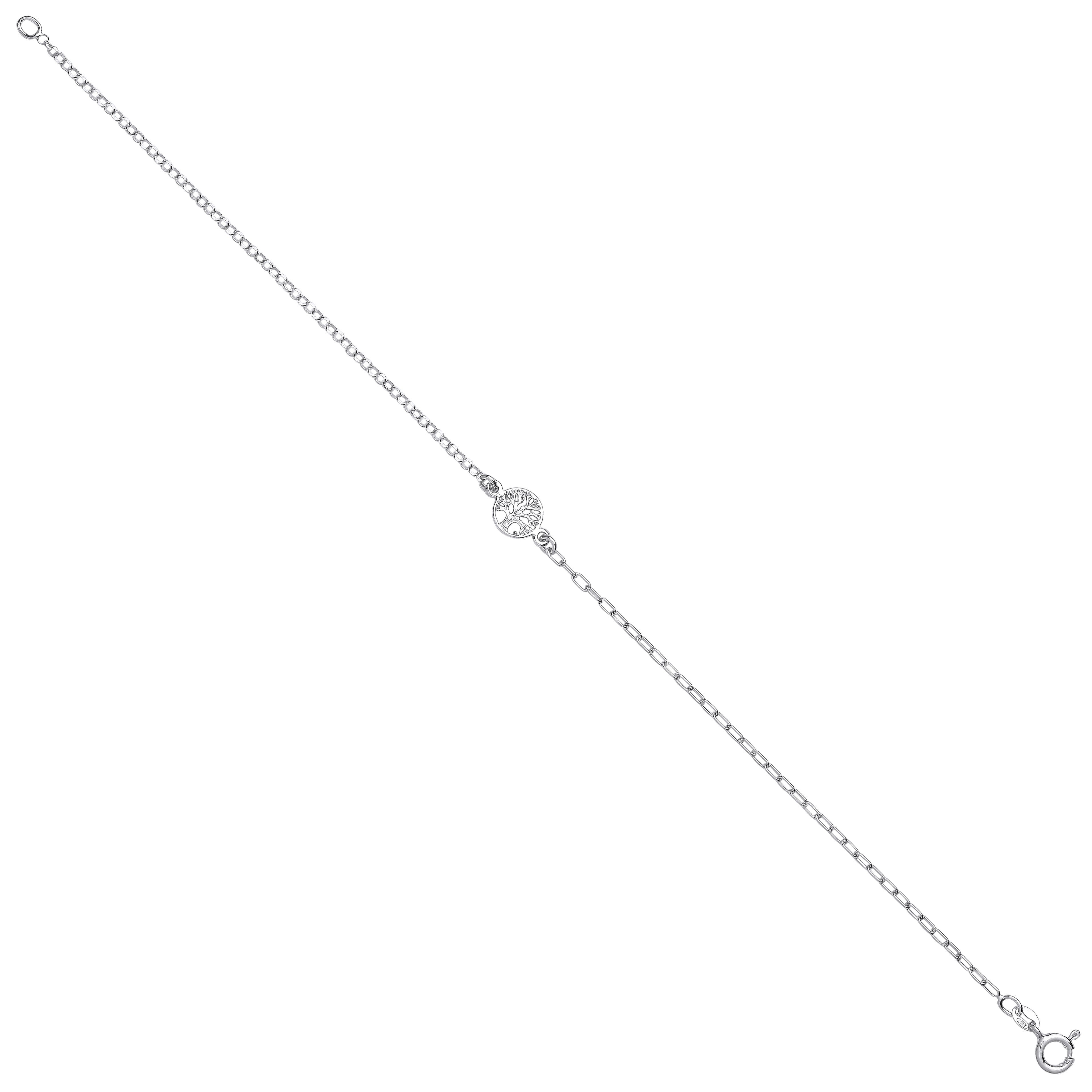 Sterling Silver Tree of Life Anklet