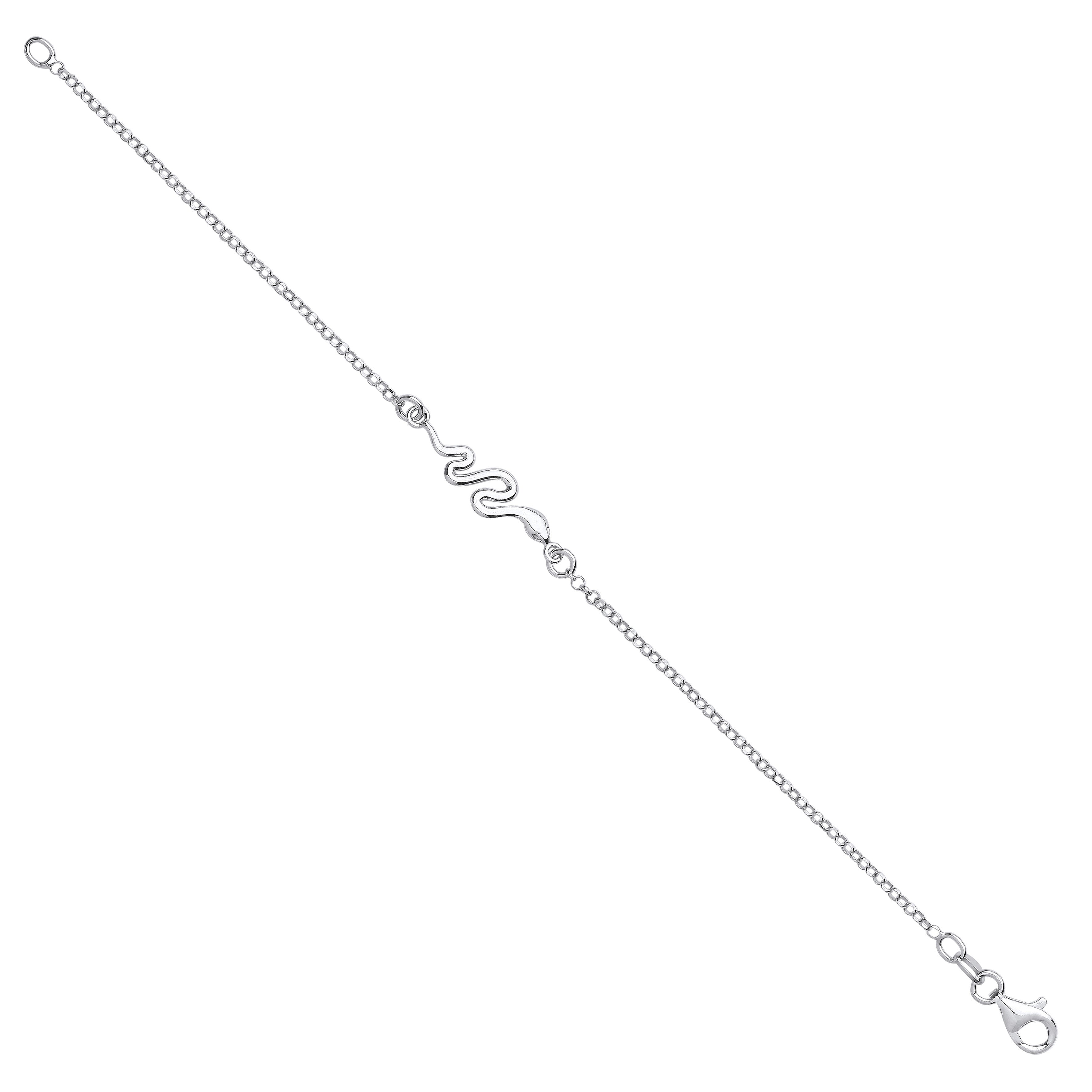 Sterling Silver Snake Ladies Bracelet