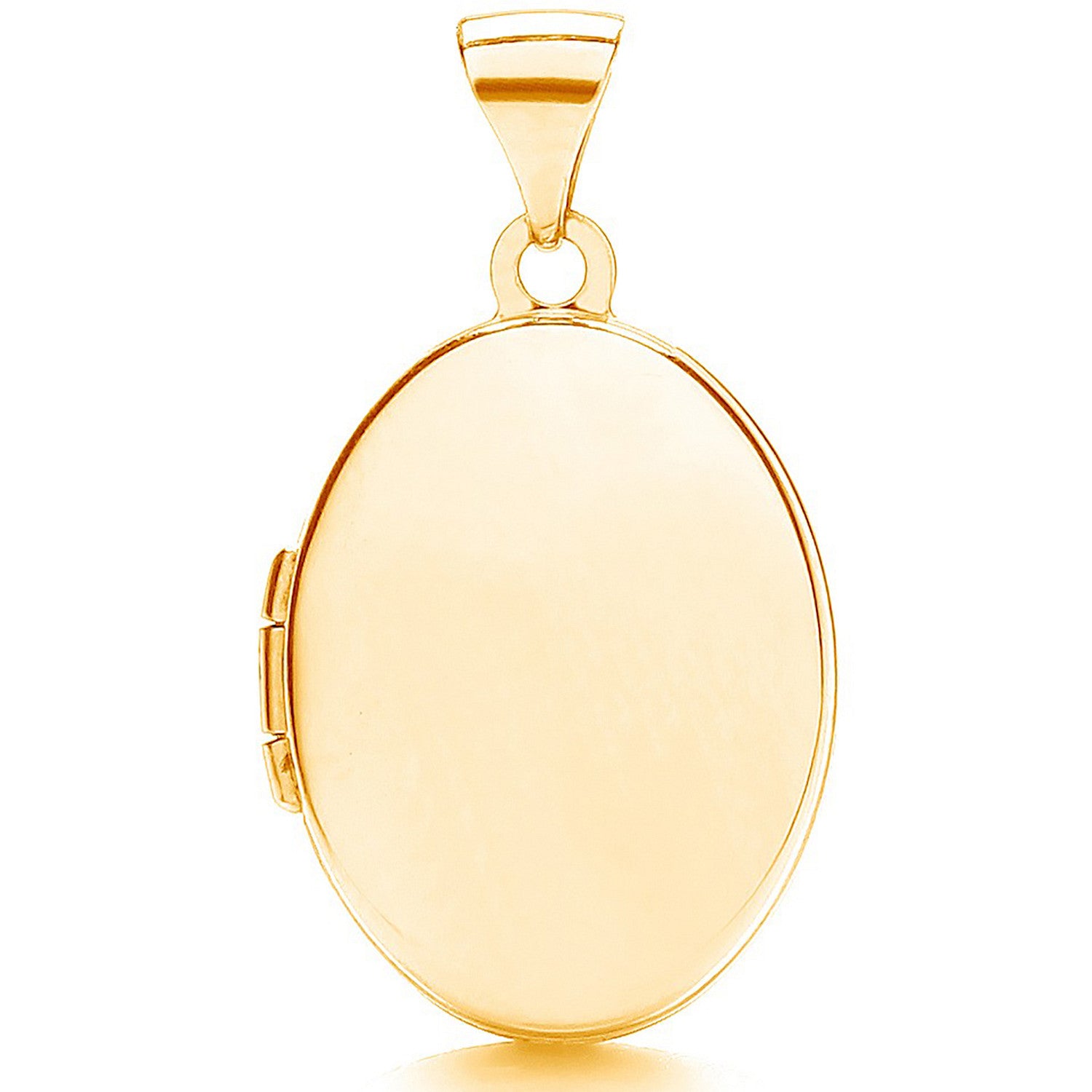 9ct Yellow Gold Oval Shaped Plain Locket
