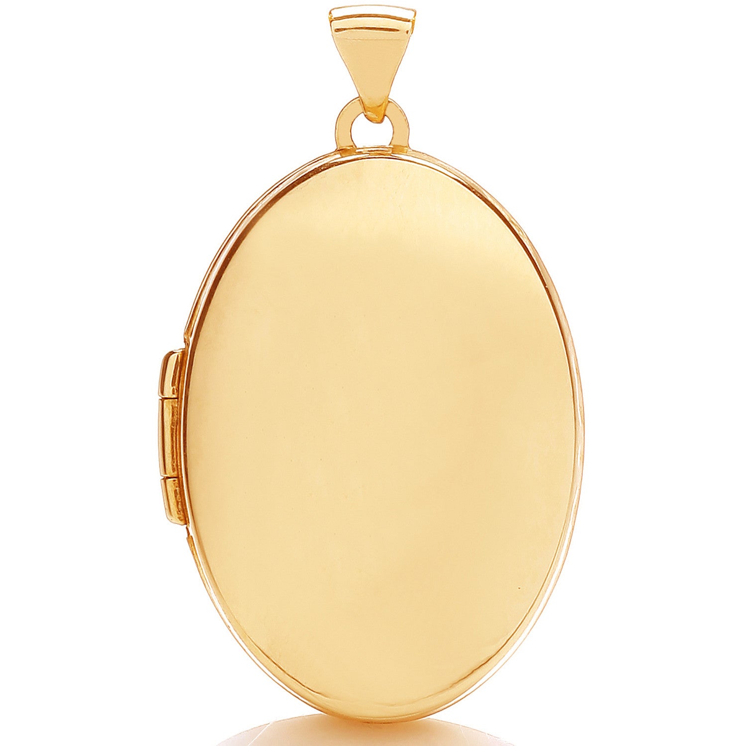 9ct Yellow Gold Oval Plain Locket