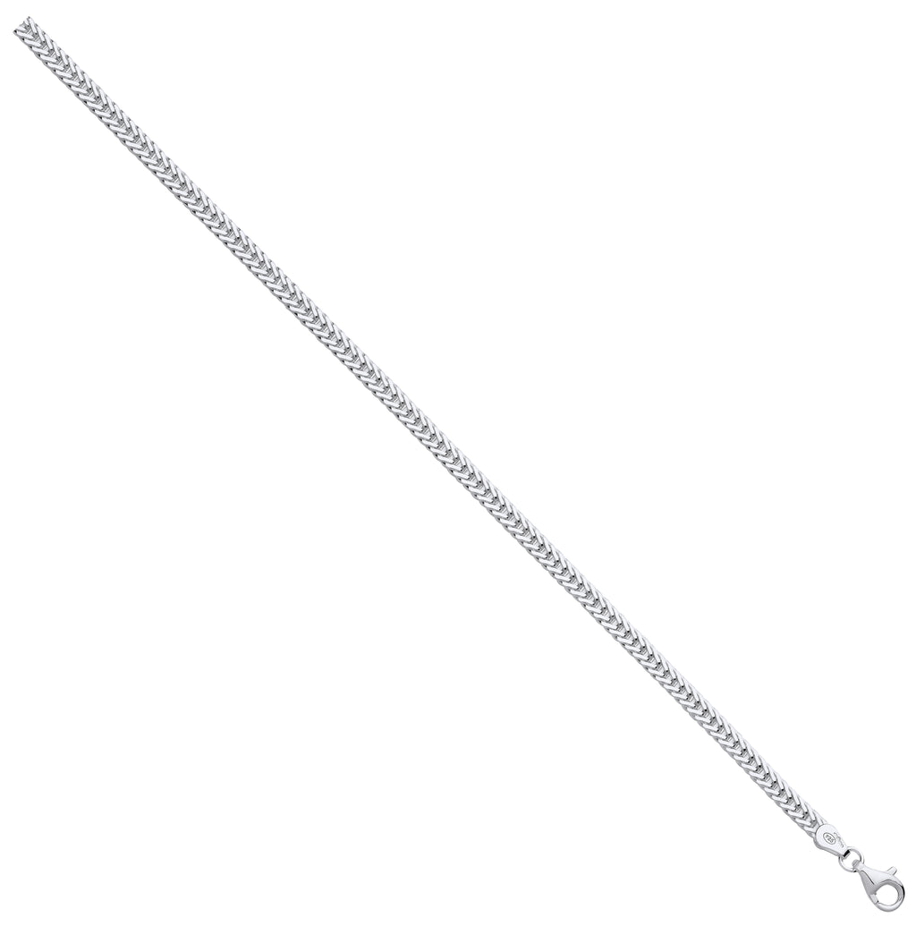 Sterling Silver 4mm Foxtail Chain
