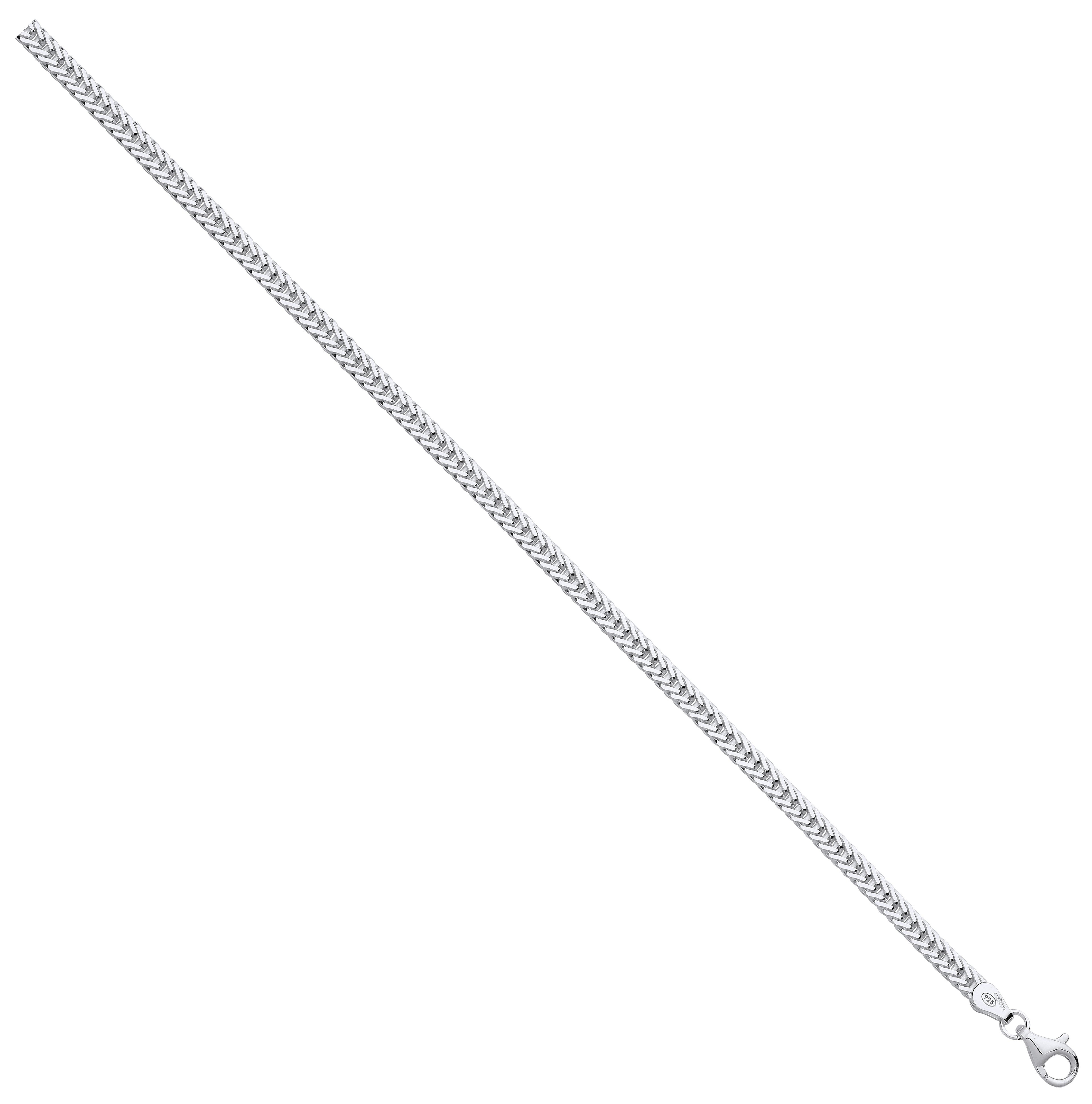 Sterling Silver 4mm Foxtail Chain