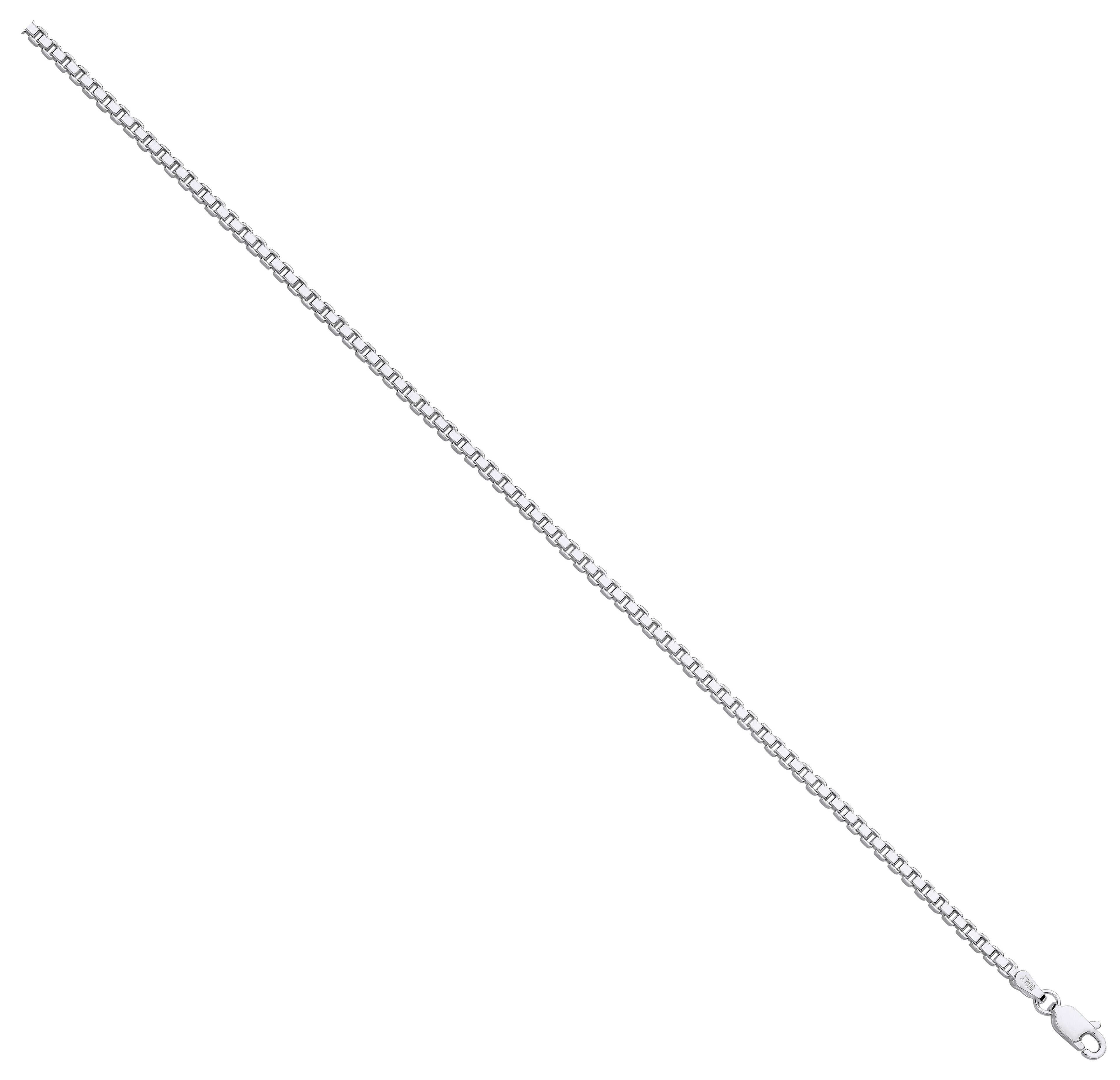 Sterling Silver 2.5mm Box Chain