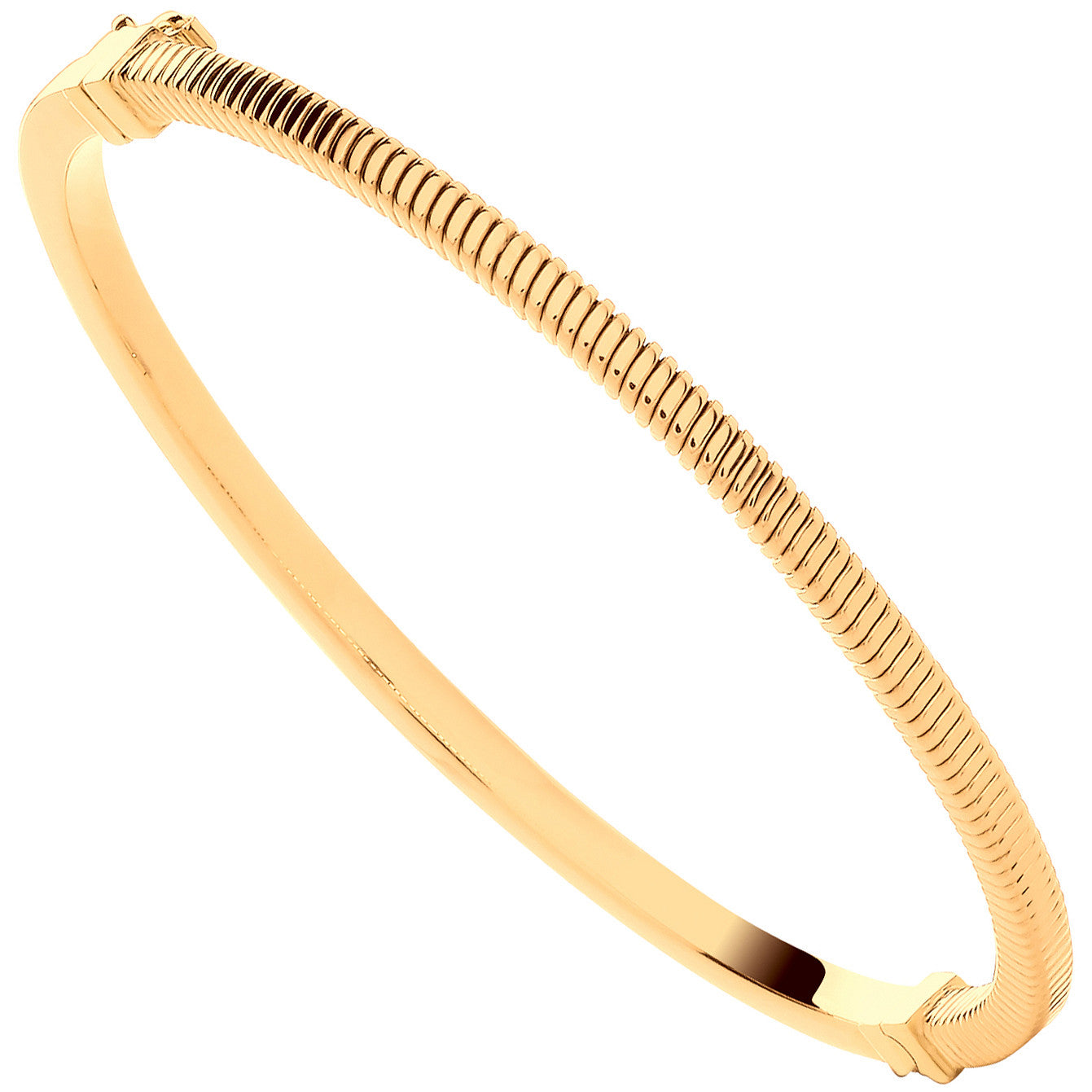 9ct Yellow Gold Snake Style Ladies Bangle