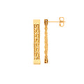 9ct Yellow Gold Rope & Mesh Fancy Drop Earrings