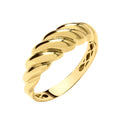 9ct Yellow Gold Rope Ladies Ring