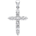 Sterling Silver Cubic Zirconia Cross