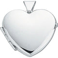 Sterling Silver Medium Heart Shaped Locket
