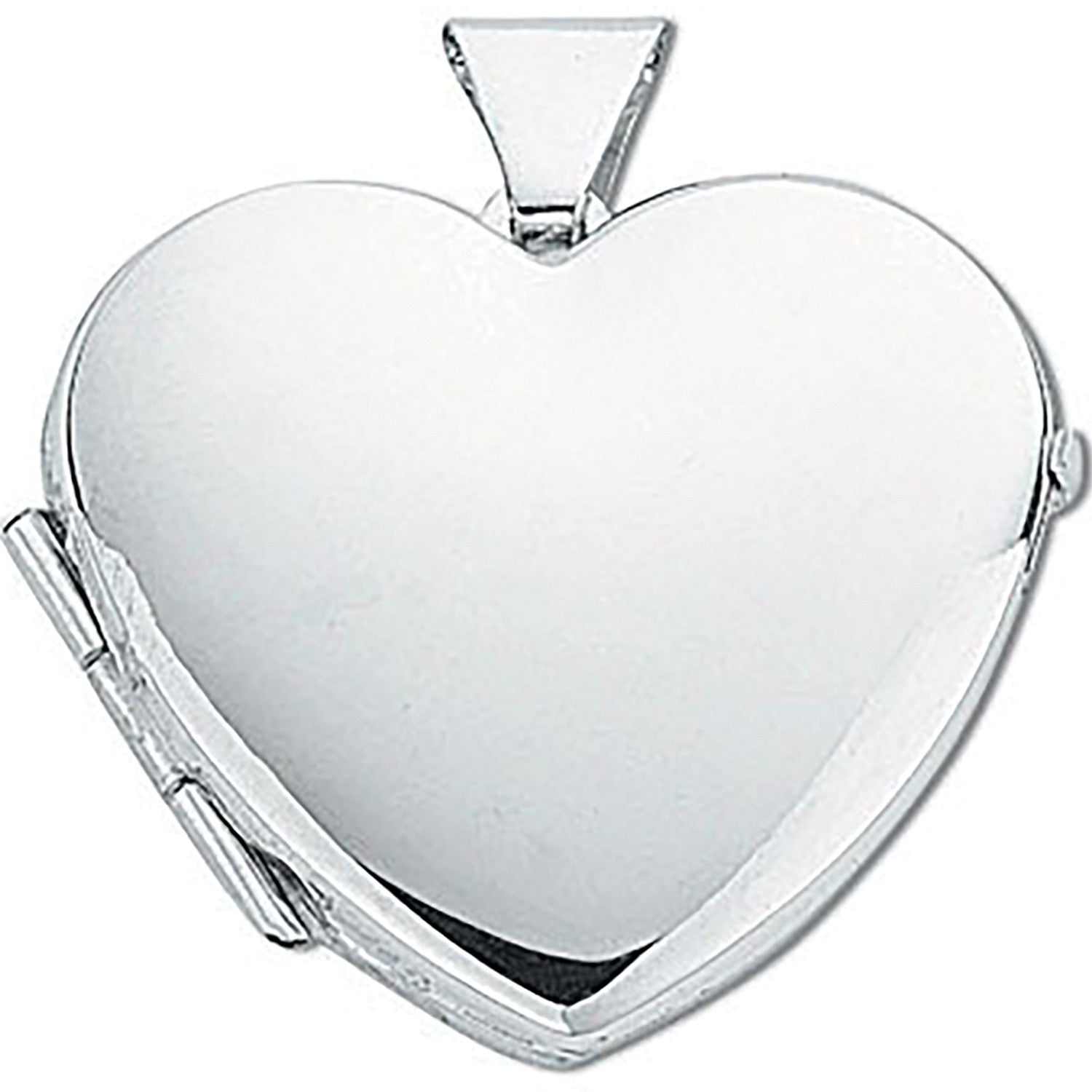 Sterling Silver Medium Heart Shaped Locket