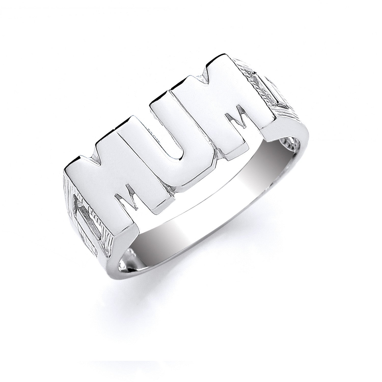 Sterling Silver Mum ID Ring