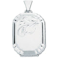 Sterling Silver Engraved Rectangular Shaped Locket
