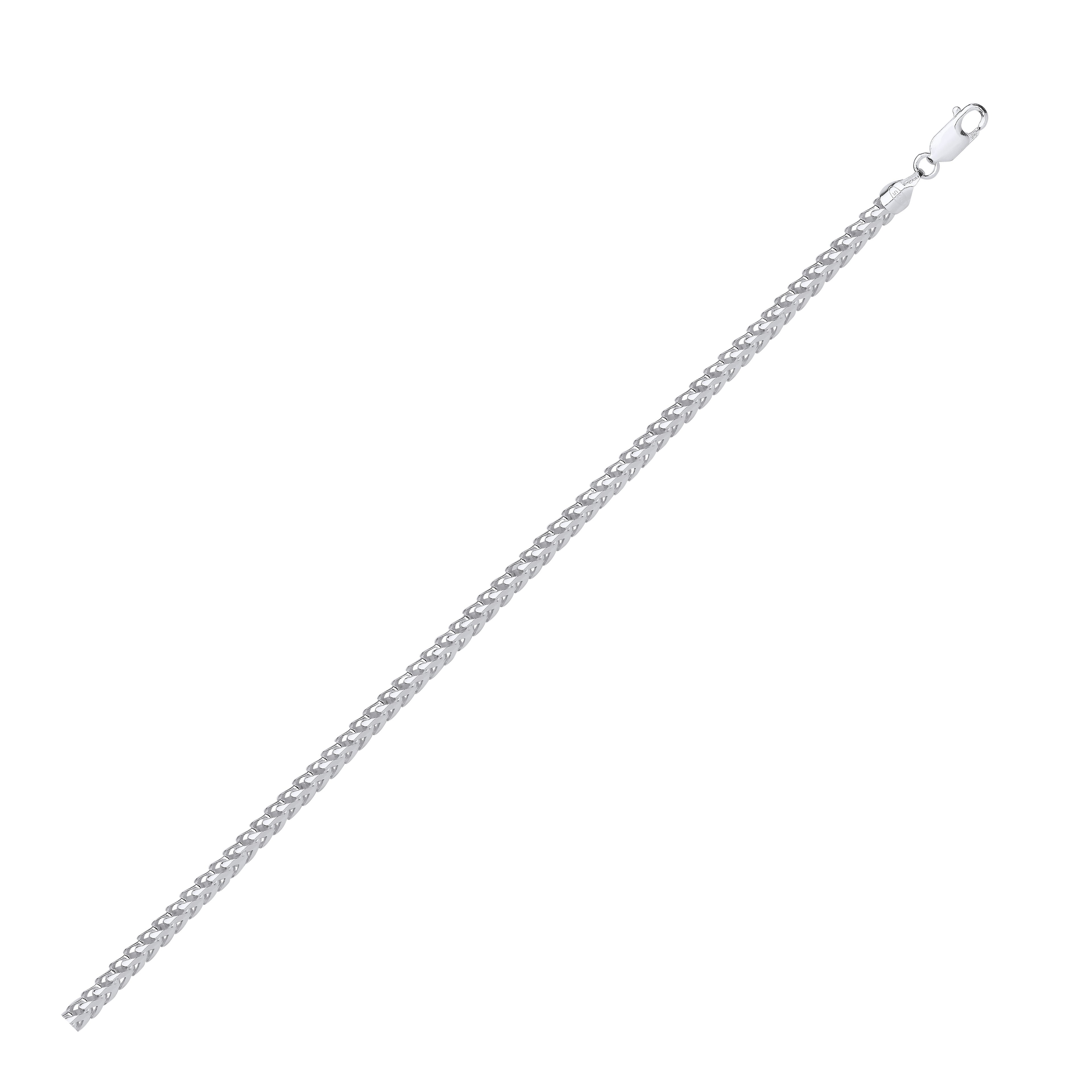 Sterling Silver 4.0mm Solid Franco Chain