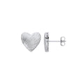 Sterling Silver Heart Studs