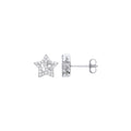 Sterling Silver Cubic Zirconia Star Studs