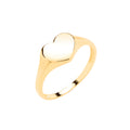 9ct Yellow Gold Heart Signet Baby/Child Ring