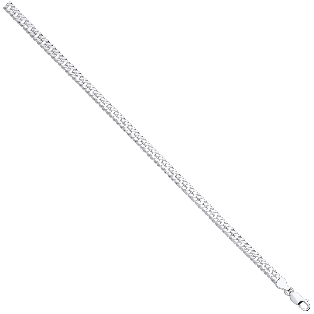 Sterling Silver Double Curb 6mm Chain 18