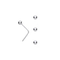 Sterling Silver 2.5mm Ball Nose Studs (pack of 3)