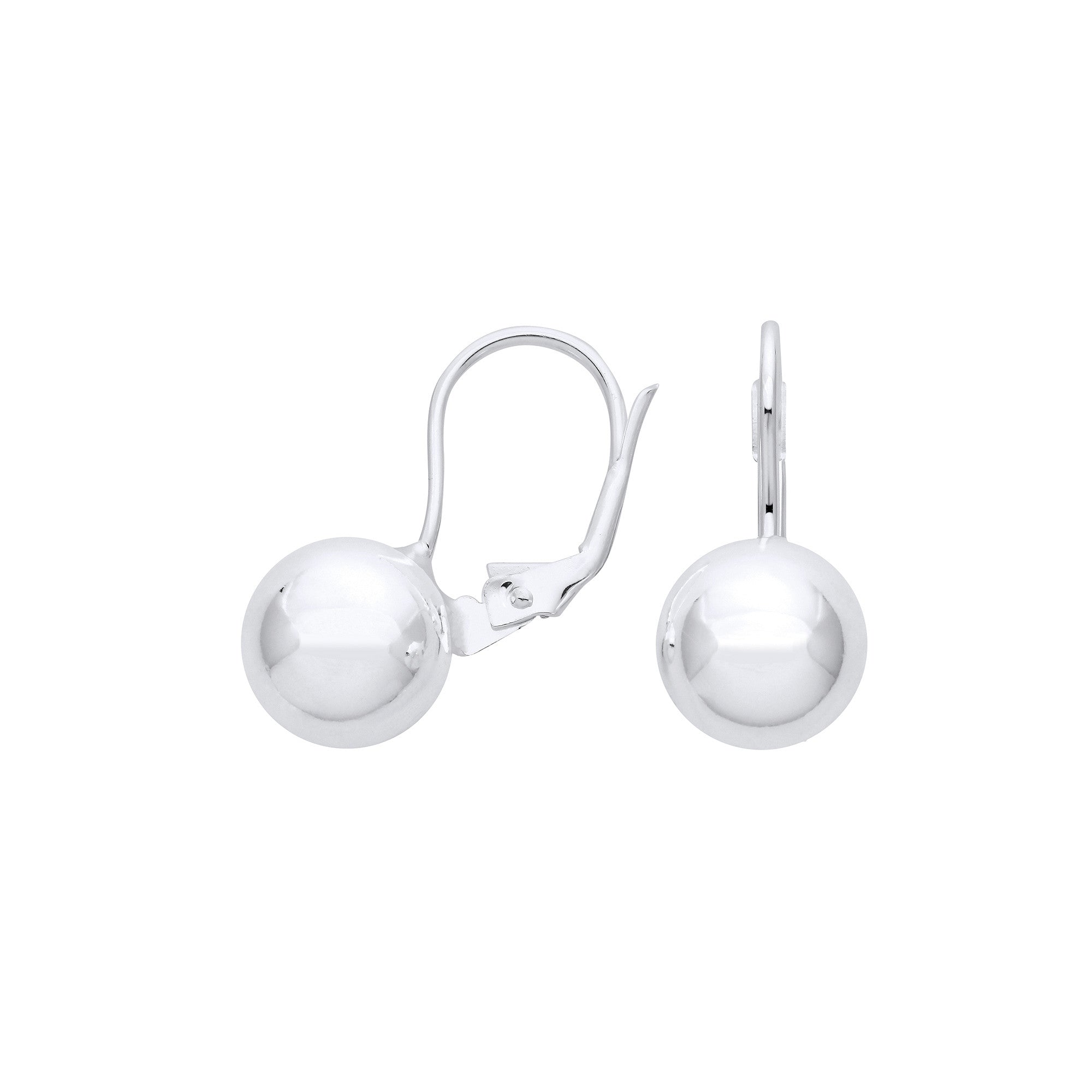 Sterling Silver 10mm Ball Earrings