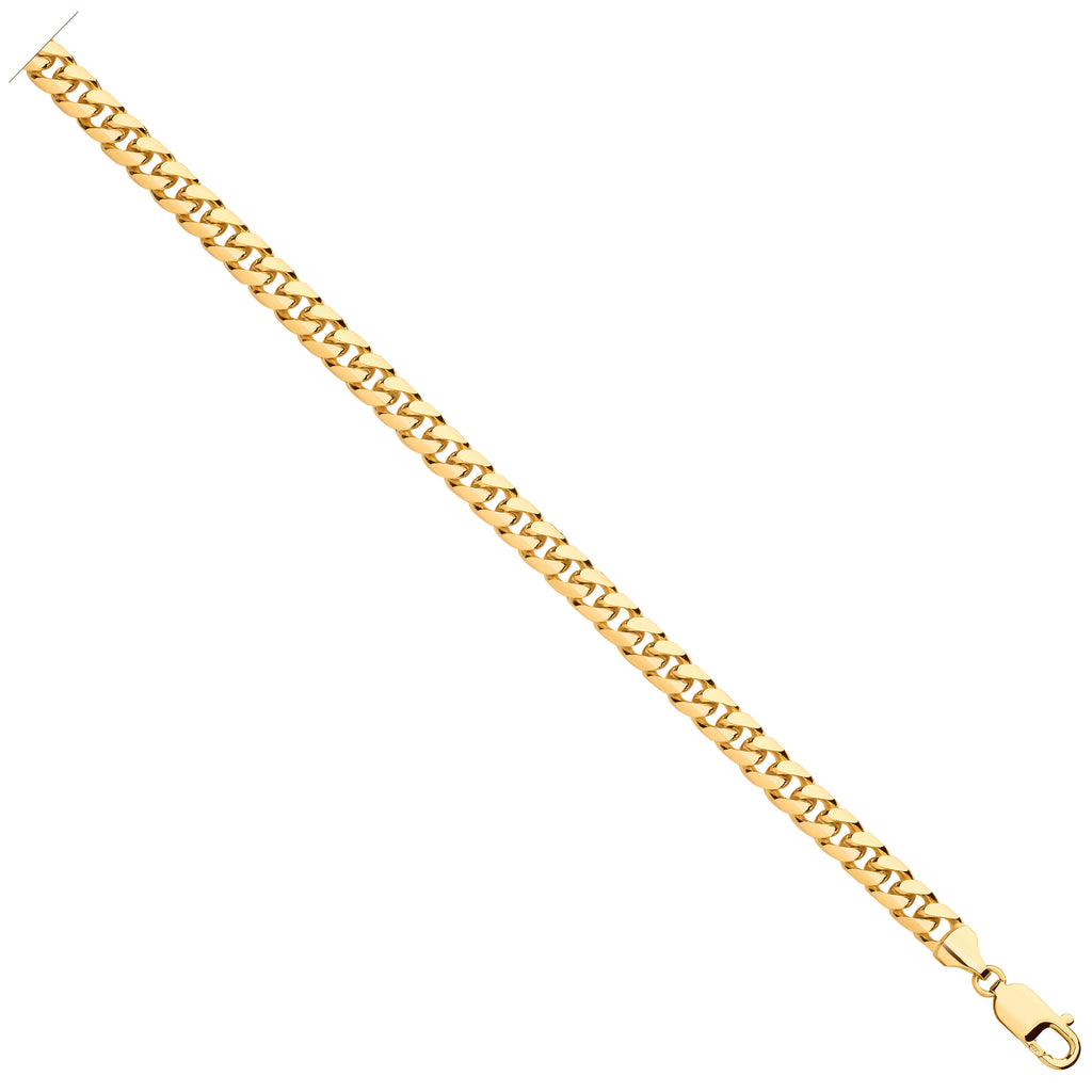 9ct Yellow Gold Miami Link 6.5mm Chain