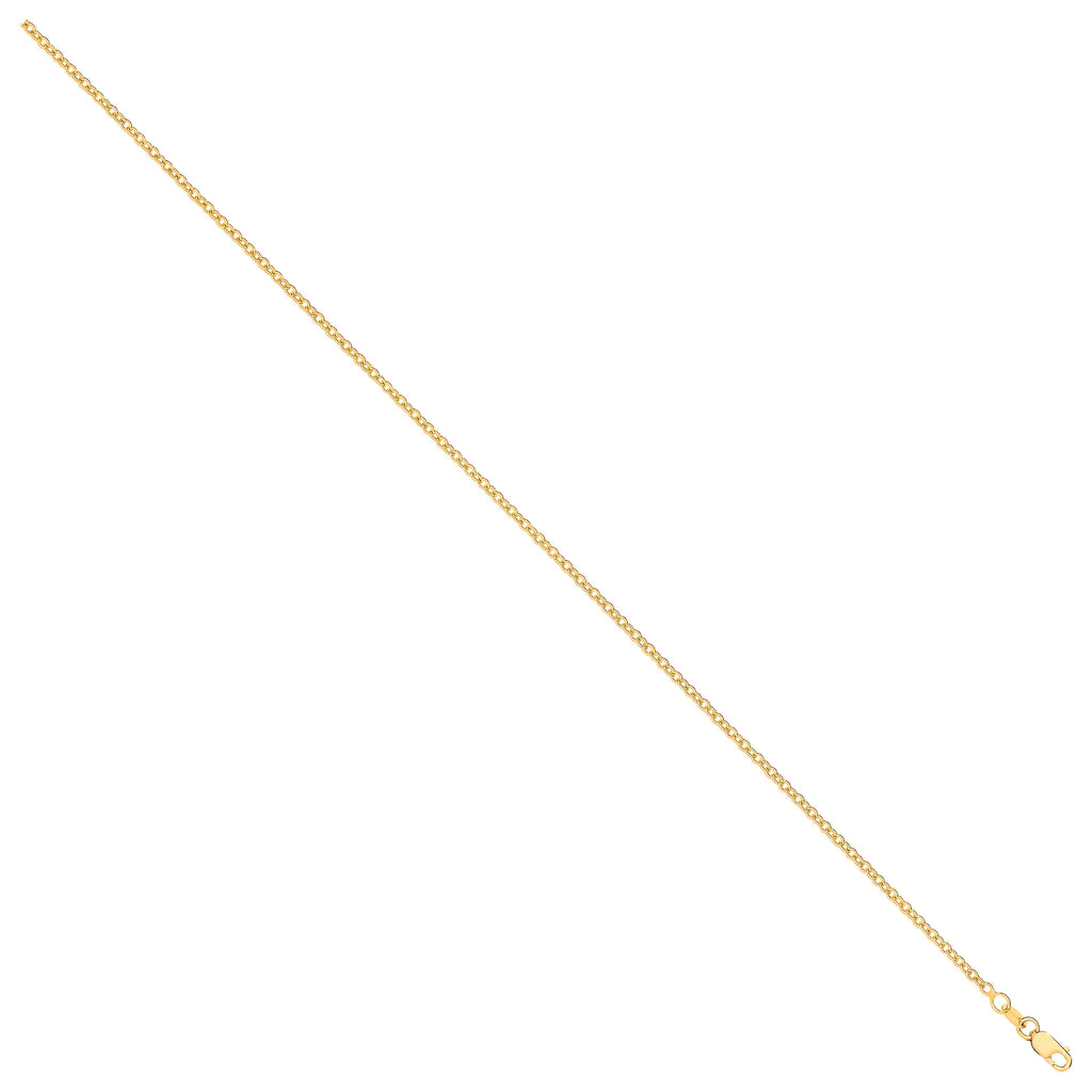 9ct Yellow Gold 2.0mm Rolo Chain