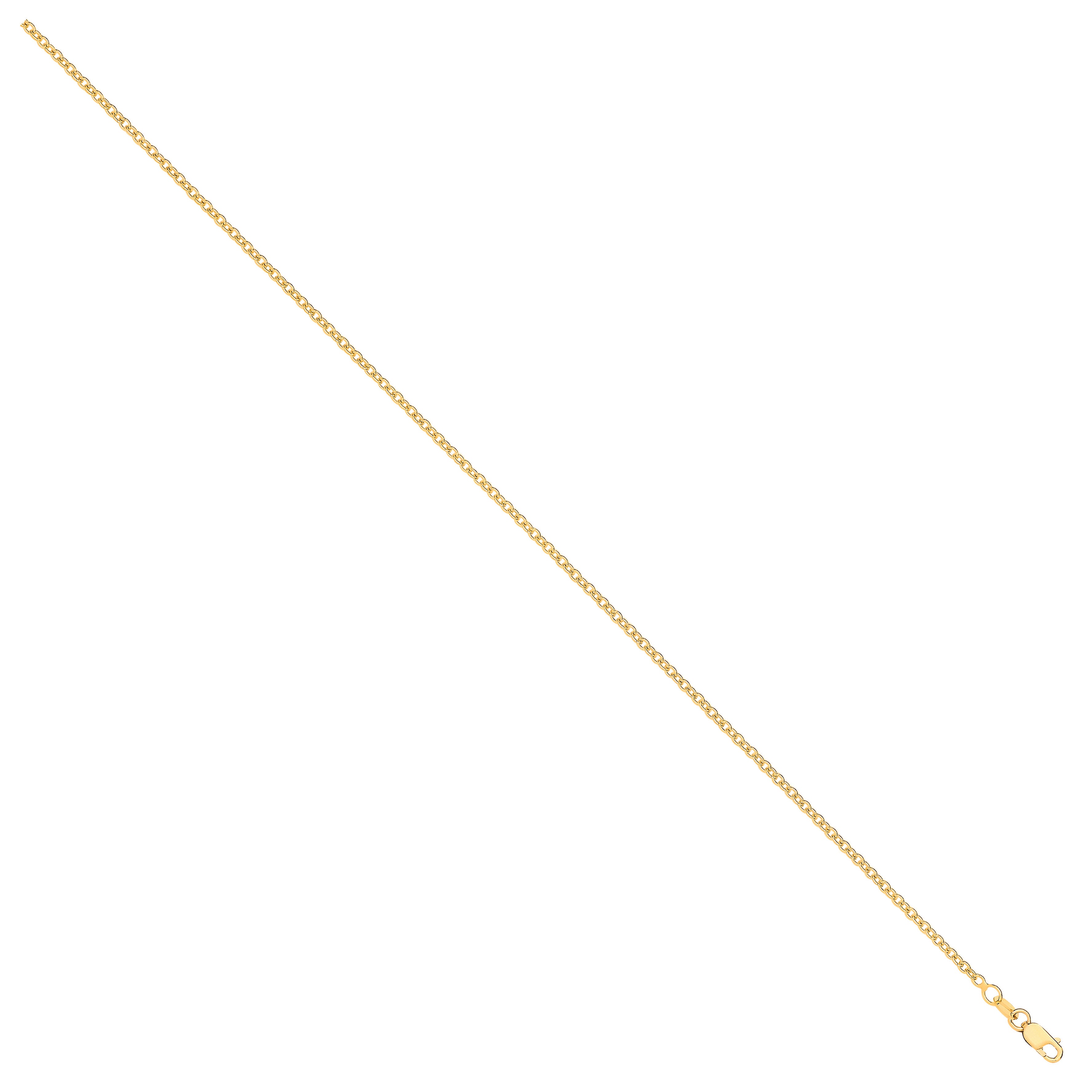 9ct Yellow Gold 2.0mm Rolo Chain