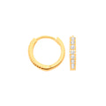 9ct Yellow Gold 11.7mm Cubic Zirconia Huggies