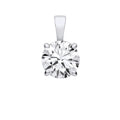 18ct White Gold 3.00ctw Lab Grown Diamond Pendant IGI Certified