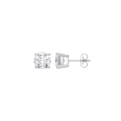 18ct White Gold 2.00ctw Lab Grown Diamond Earrings IGI Certified