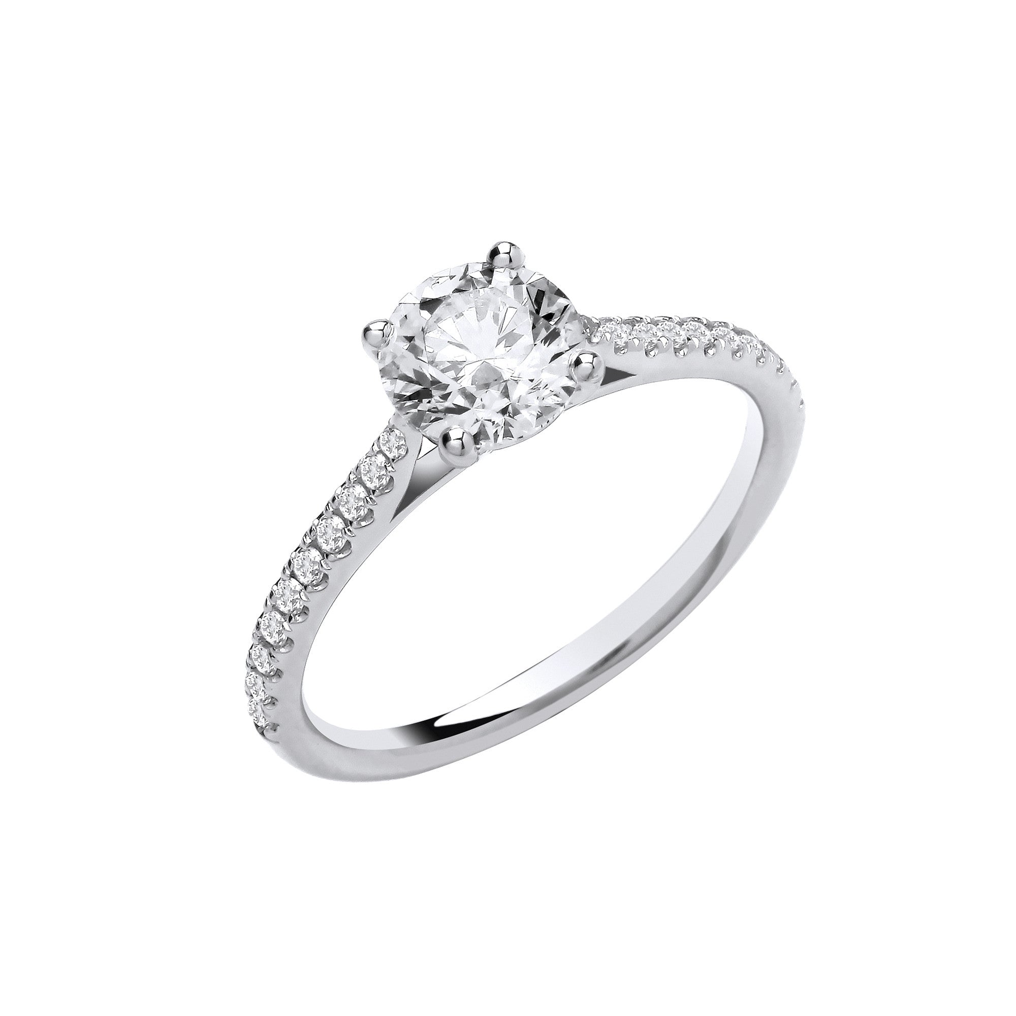 18ct White Gold 1.15ctw Lab Grown Diamond Ring IGI Certified