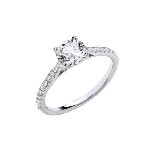 18ct White Gold 1.15ctw Lab Grown Diamond Ring IGI Certified