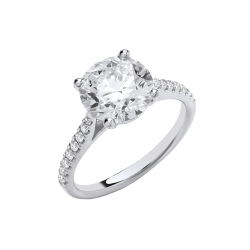 18ct White Gold 2.17ctw Lab Grown Diamond Ring IGI Certified