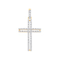 9ct Yellow Gold 0.42ctw Cross Pendant