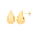 9ct Yellow Gold Large Teardrop Studs