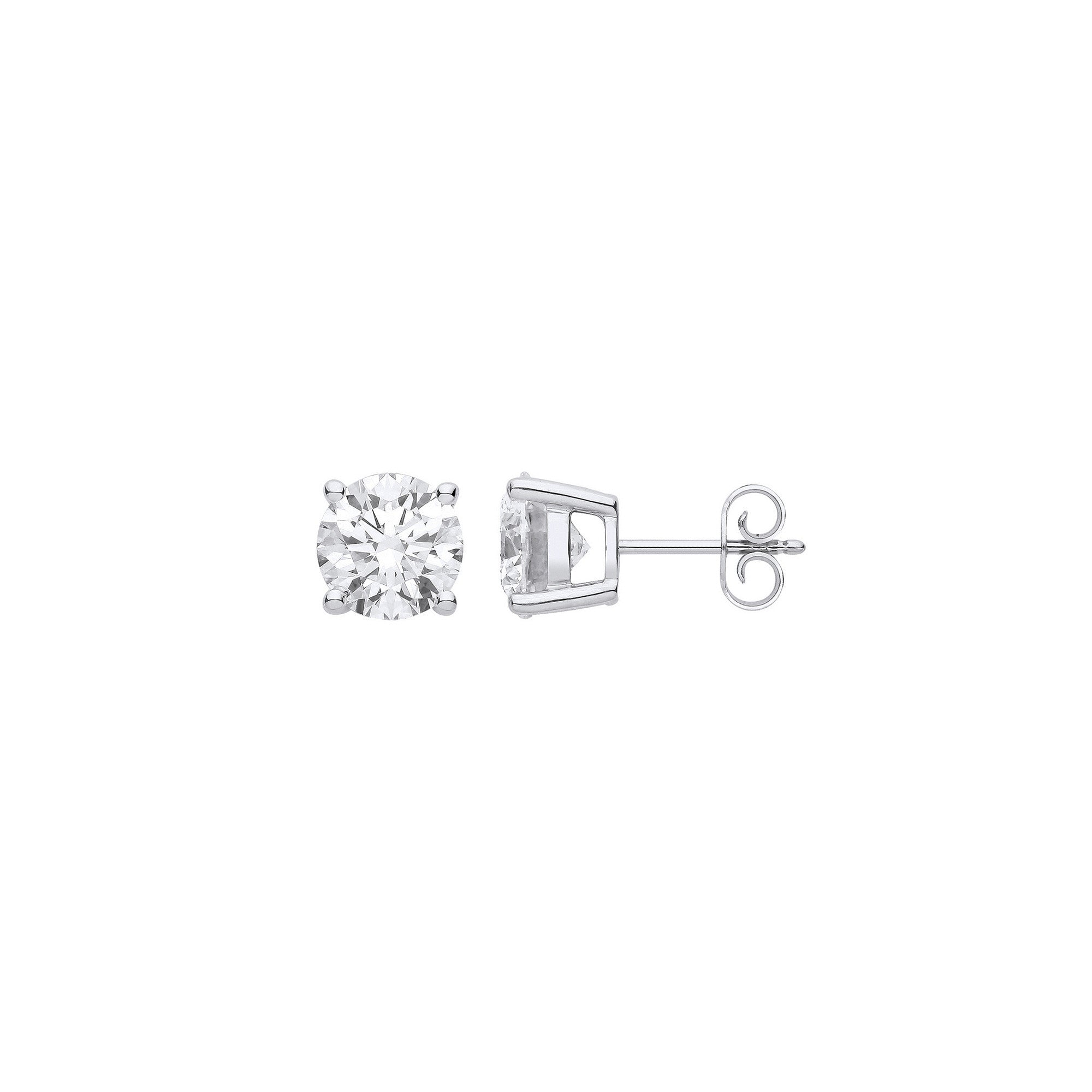 18ct White Gold 1.00ctw Lab Grown Diamond Earrings IGI Certified