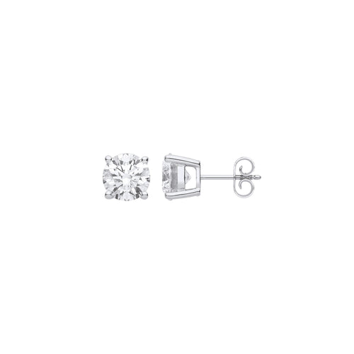 18ct White Gold 1.00ctw Lab Grown Diamond Earrings IGI Certified