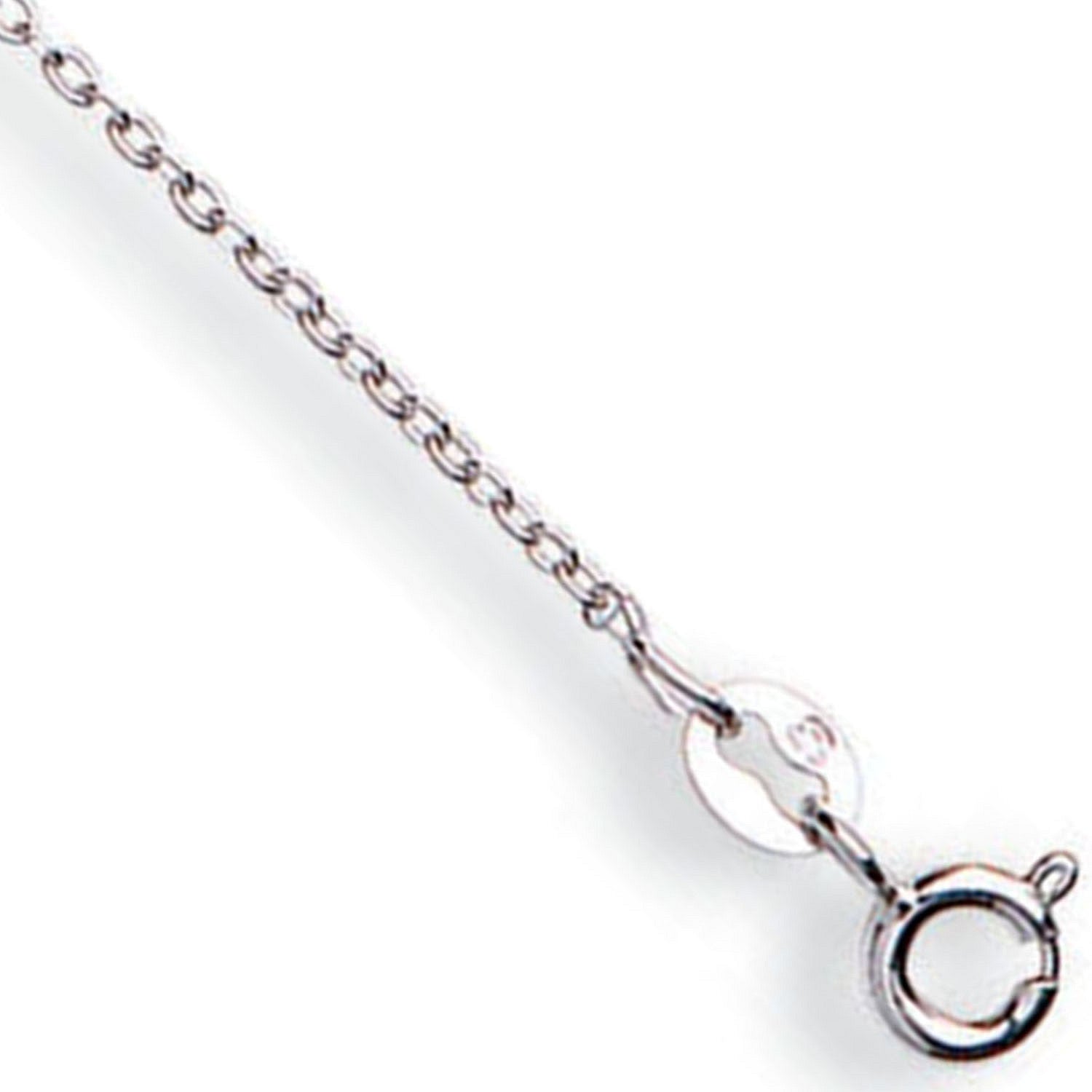 9ct White Gold 1.2mm Rolo Chain