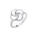 Sterling Silver White Shell Swirl Ring