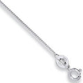 18ct White Gold 0.9mm Curb Chain