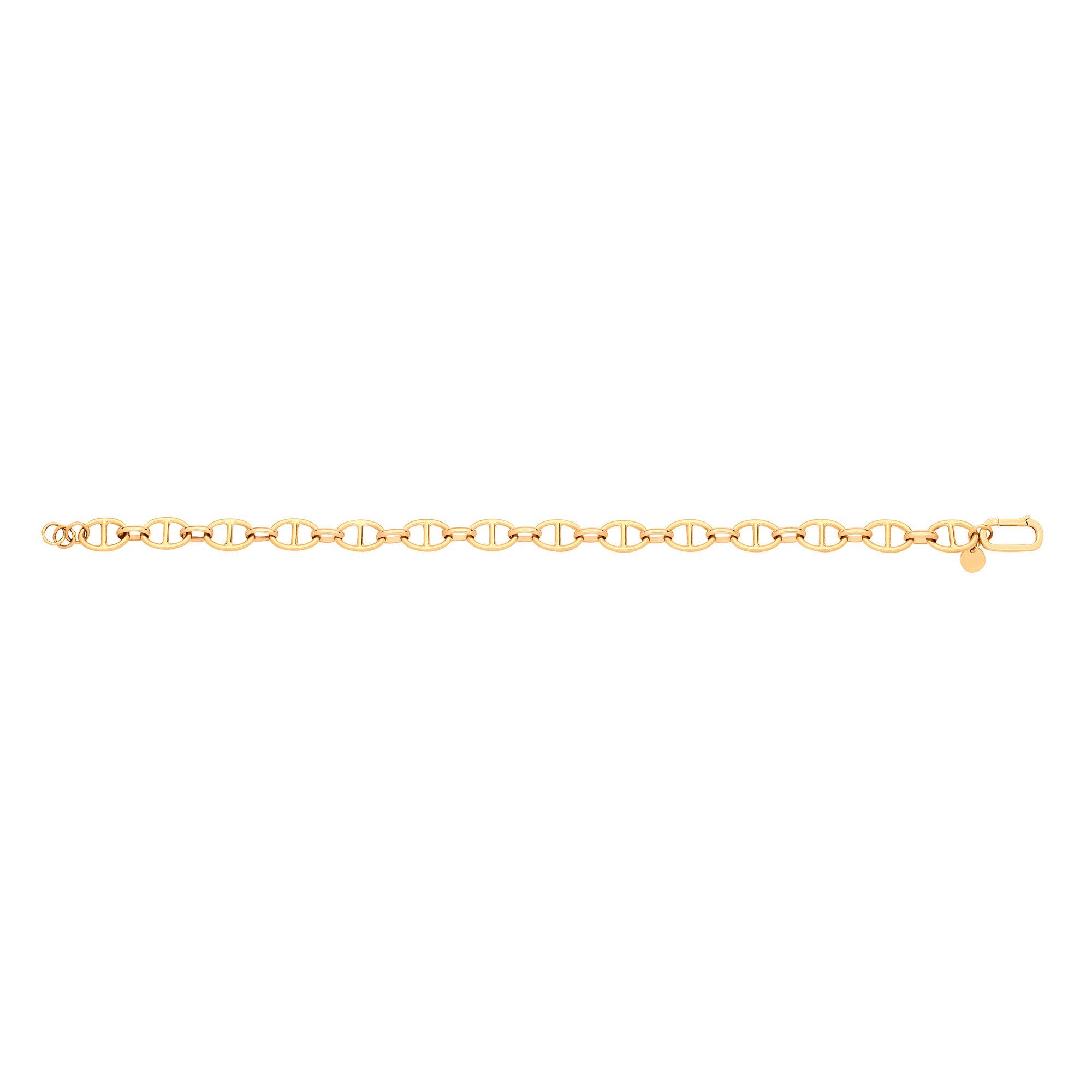 9ct Yellow Gold Anchor Ladies Bracelet