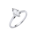 18ct White Gold 1.00ctw Marquise Cut Lab Grown Diamond Ring IGI Certified