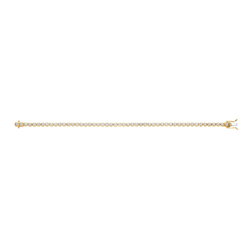 18ct Yellow Gold 4.00ct Diamond Tennis Bracelet