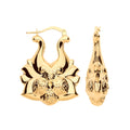 9ct Yellow Gold Strawberry Creoles