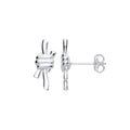 Sterling Silver Nautical Reef Knot Studs