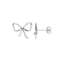 Sterling Silver Bow Studs