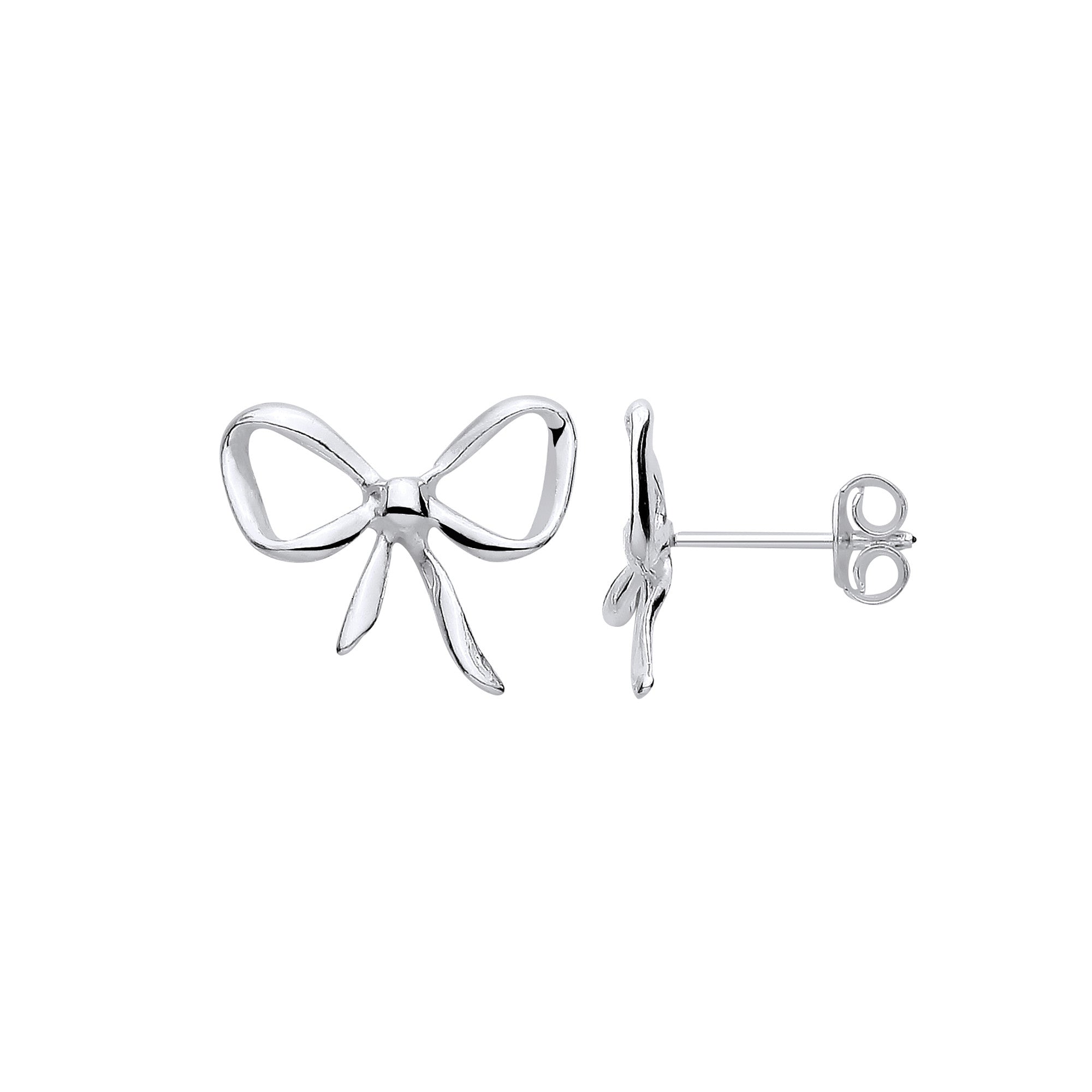 Sterling Silver Bow Studs